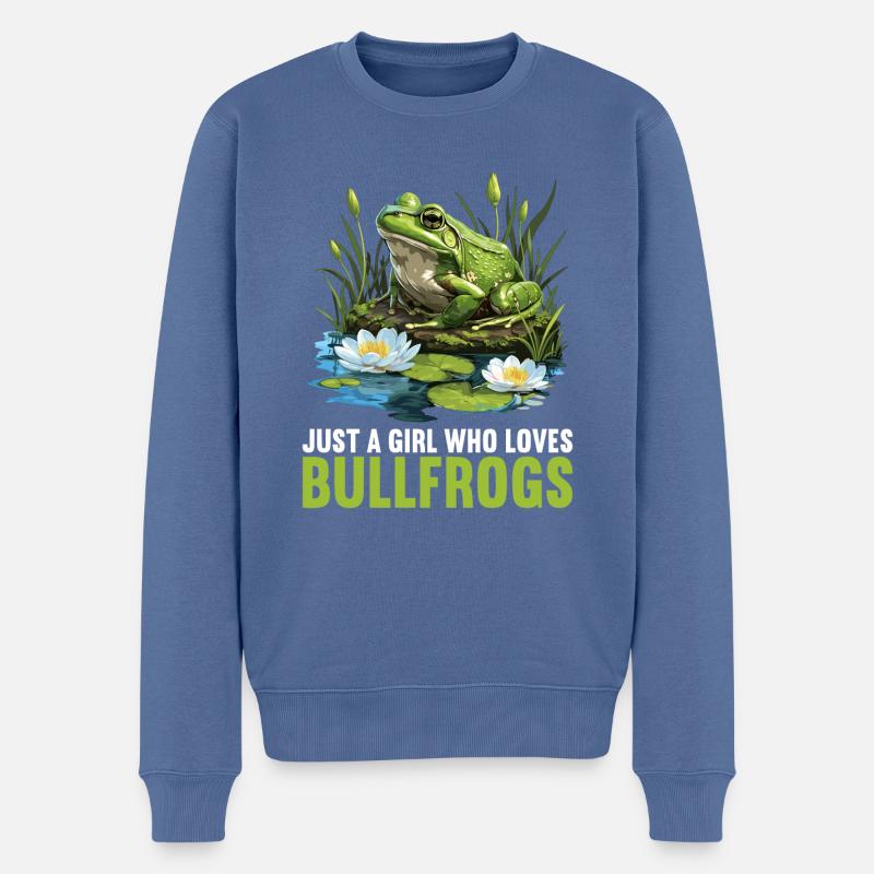 Ochsenfrösche Ochsenfrosch - Männer Premium Bio Pullover - Taubenblau