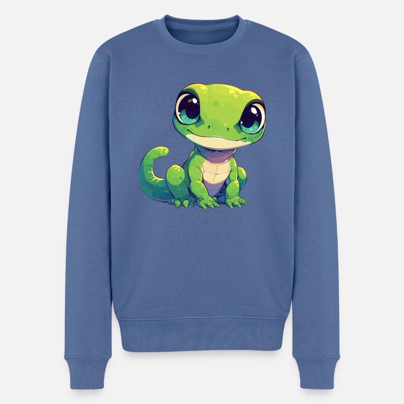 Agamen Agame - Pull Premium bio Homme - bleu pigeon