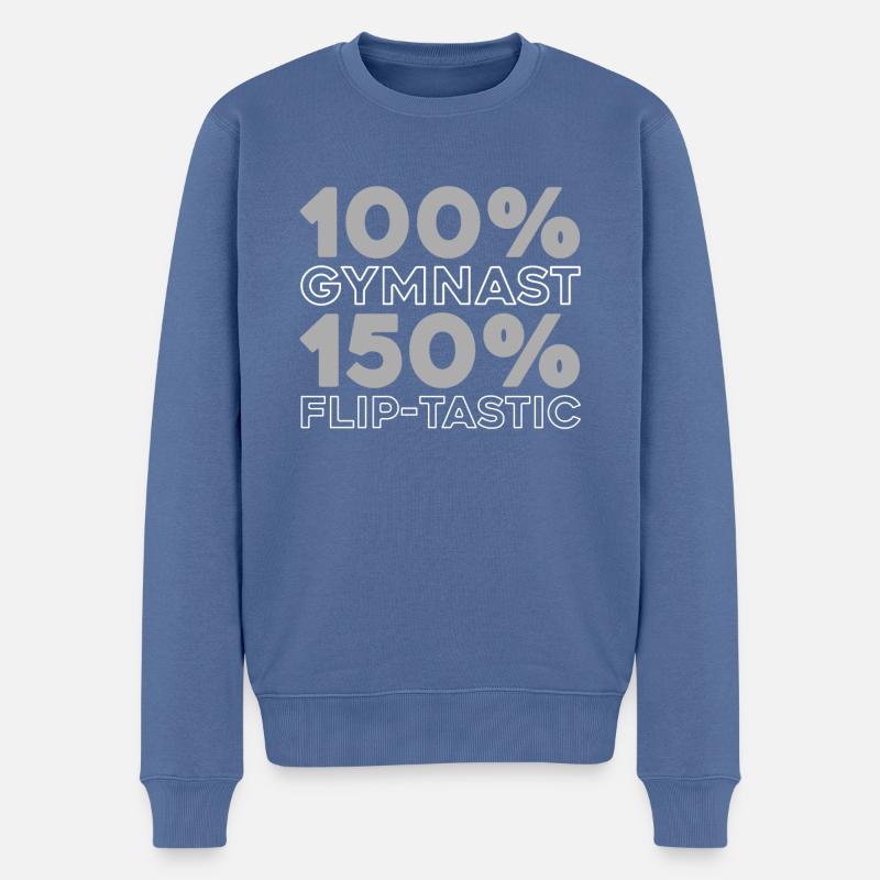Snowboard Apres Ski - Männer Premium Bio Pullover - Taubenblau