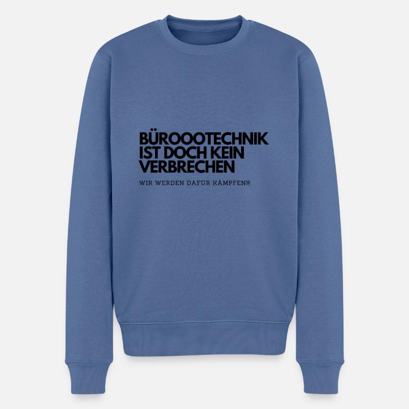 Pyrotechnik ist kein Verbrechen Lustiges Meme - Männer Premium Bio Pullover - Taubenblau