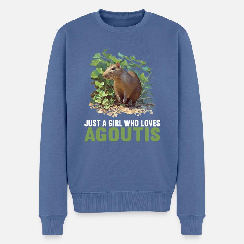 Agouti Agutis Aguti - Pull Premium bio Homme - bleu pigeon