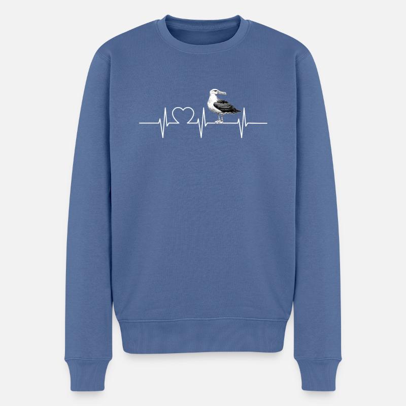 Albatross Albatrosse Albatros - Pull Premium bio Homme - bleu pigeon