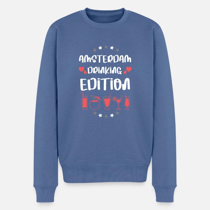 Équipe de boisson d’Amsterdam - Pull Premium bio Homme - bleu pigeon