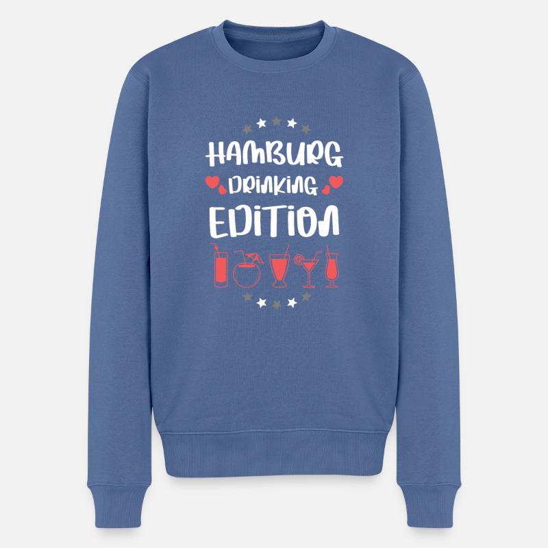 L’équipe de boisson de Hambourg - Pull Premium bio Homme - bleu pigeon