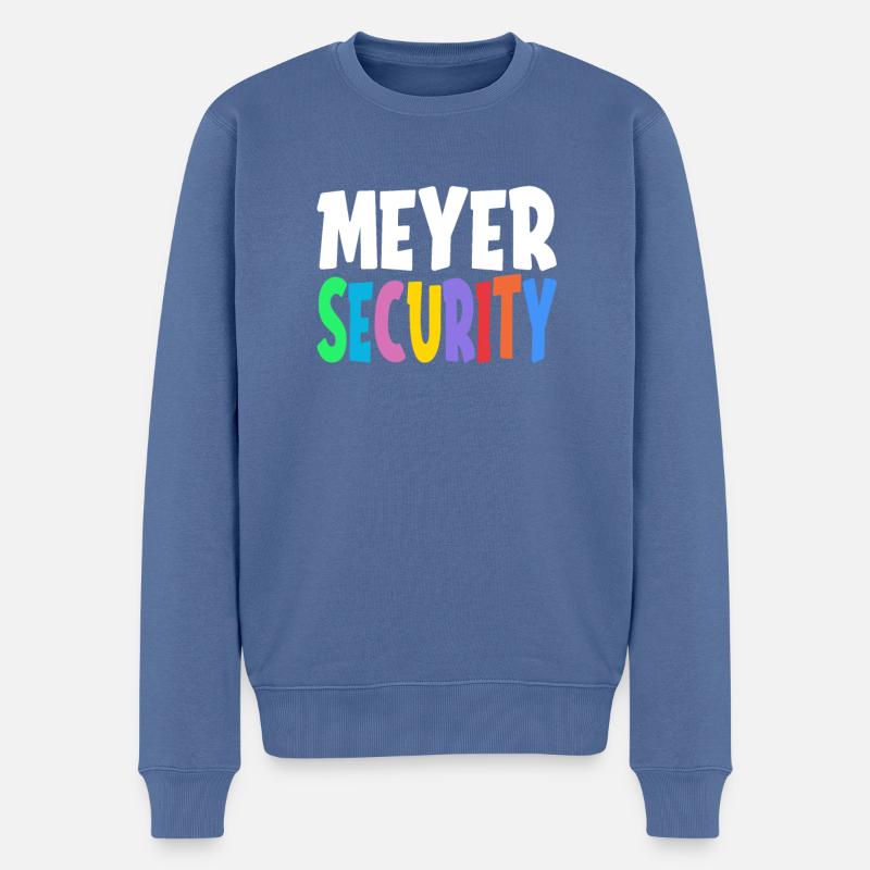 Cadeau familial Meyer Safety - Pull Premium bio Homme - bleu pigeon