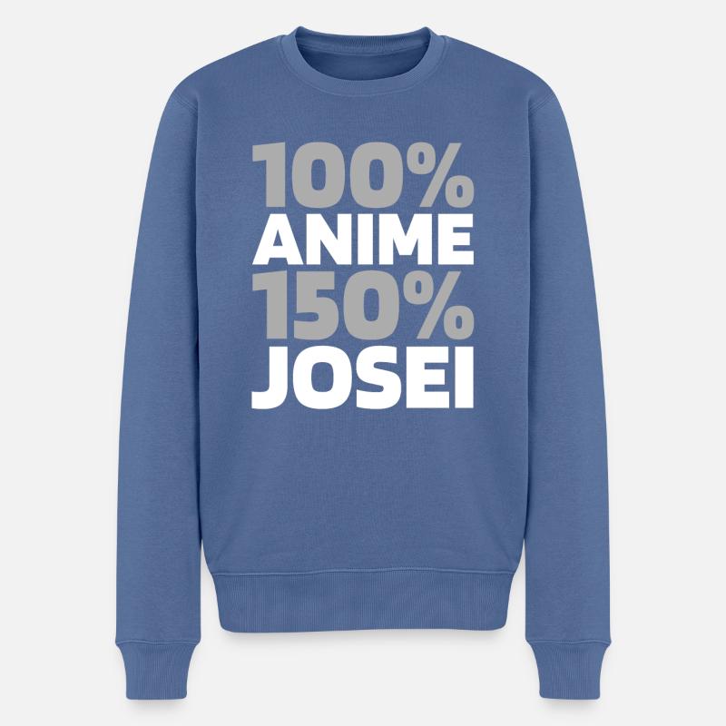 Manga d’anime - Pull Premium bio Homme - bleu pigeon