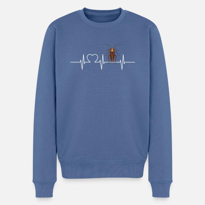 Cockroach Kakerlaken Kakerlake - Männer Premium Bio Pullover - Taubenblau