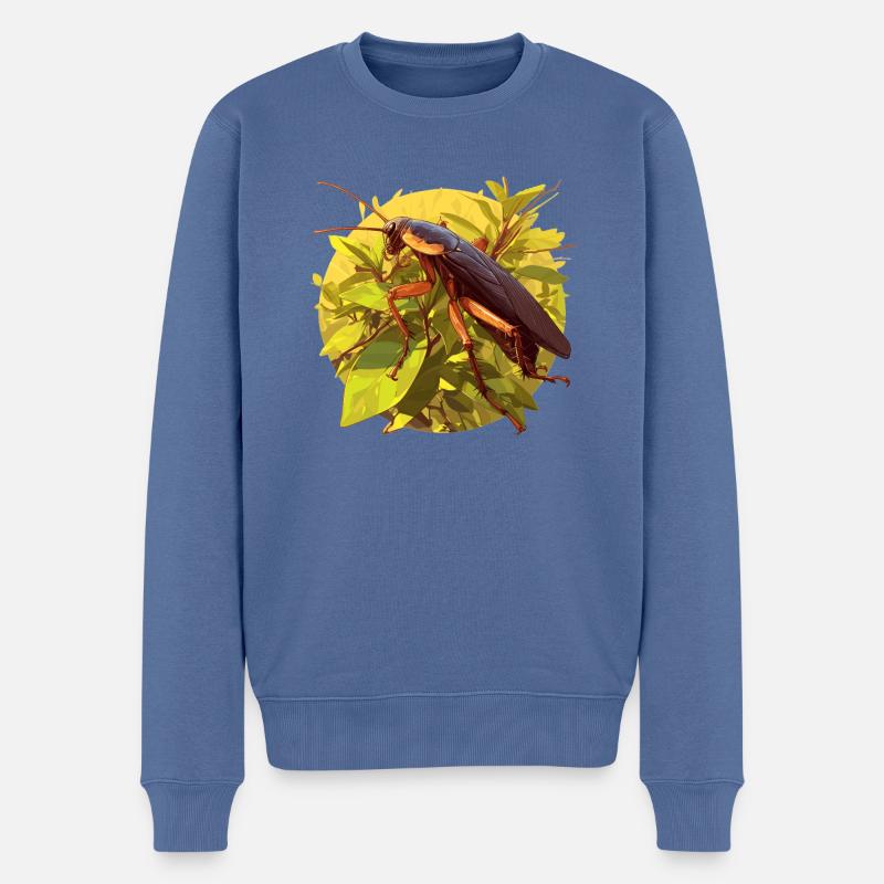 cafards cafards cafards cafard - Pull Premium bio Homme - bleu pigeon