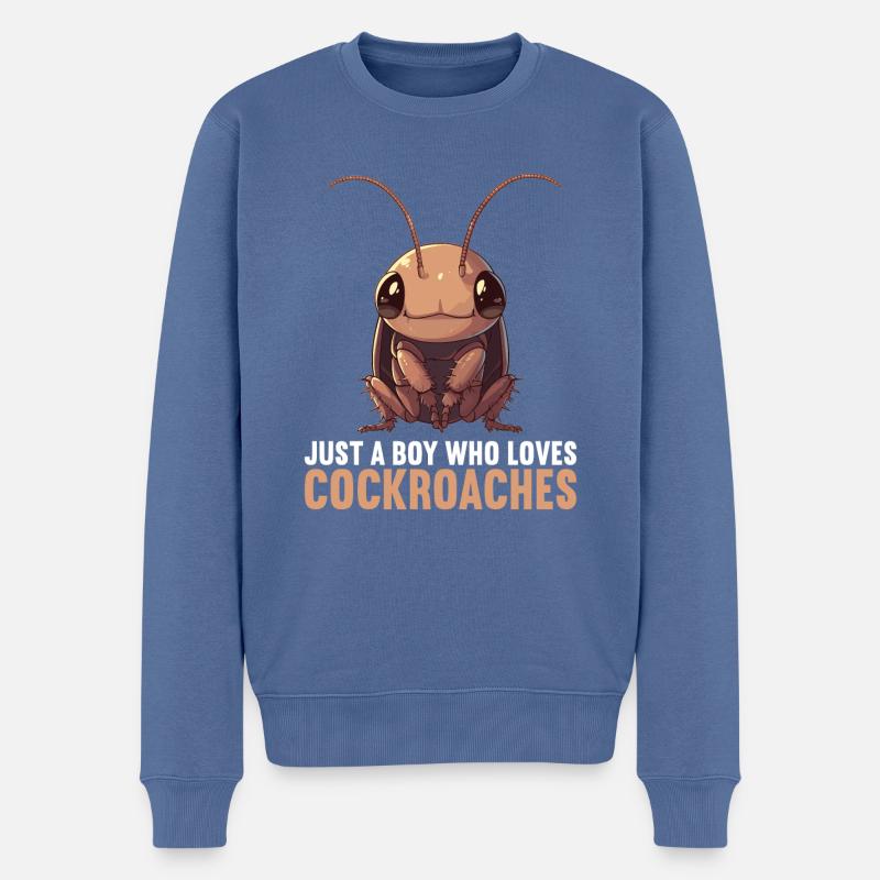 Cockroach Kakerlaken Kakerlake - Männer Premium Bio Pullover - Taubenblau