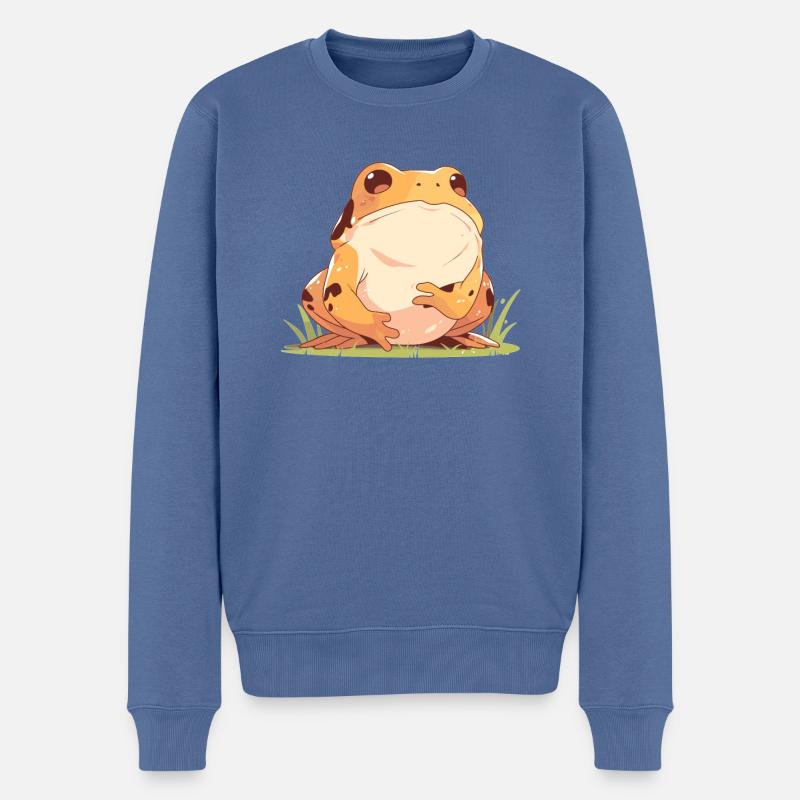 Crapaud crapaud crapaud - Pull Premium bio Homme - bleu pigeon