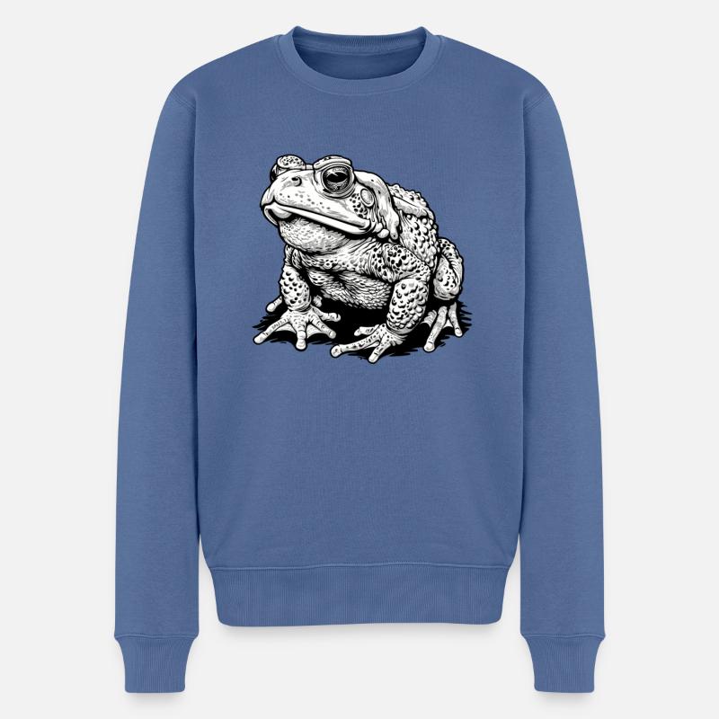 Crapaud crapaud crapaud - Pull Premium bio Homme - bleu pigeon
