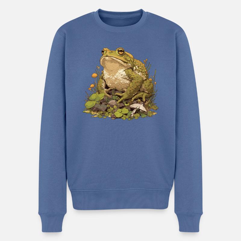 Crapaud crapaud crapaud - Pull Premium bio Homme - bleu pigeon