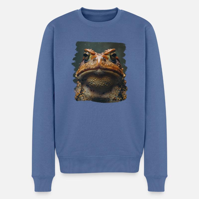 Crapaud crapaud crapaud - Pull Premium bio Homme - bleu pigeon