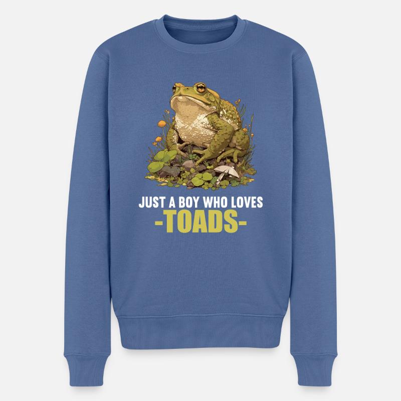 Crapaud crapaud crapaud - Pull Premium bio Homme - bleu pigeon