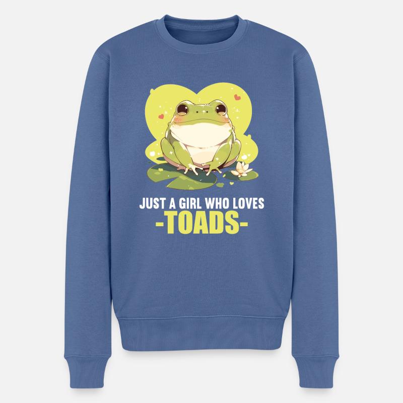 Crapaud crapaud crapaud - Pull Premium bio Homme - bleu pigeon