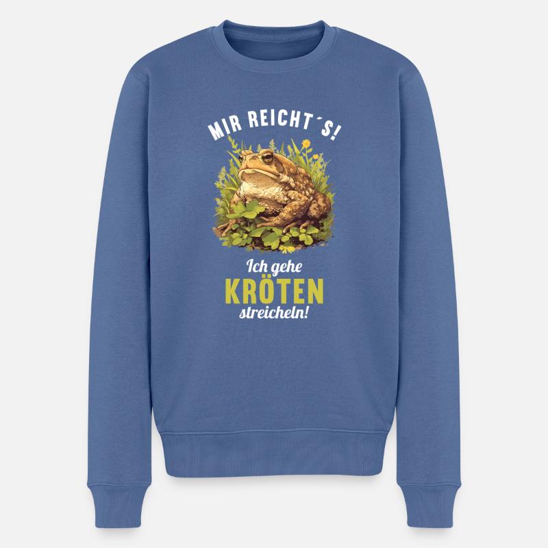 Crapaud crapaud crapaud - Pull Premium bio Homme - bleu pigeon