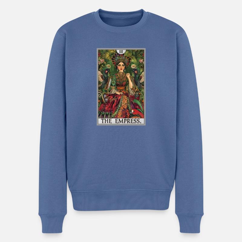 Carte de tarot L’impératrice L’impératrice - Pull Premium bio Homme - bleu pigeon