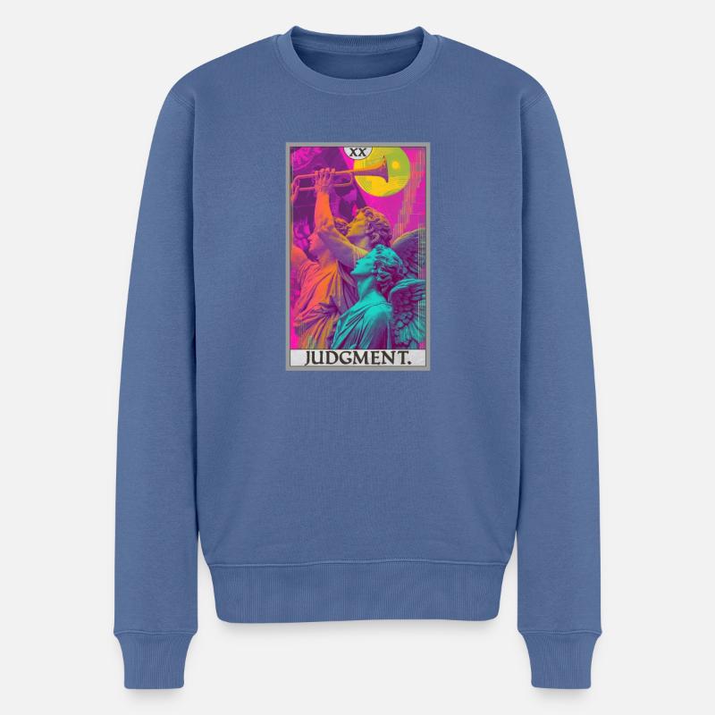 Tarotkarten Tarotkarte 20 Judgment Gericht - Männer Premium Bio Pullover - Taubenblau