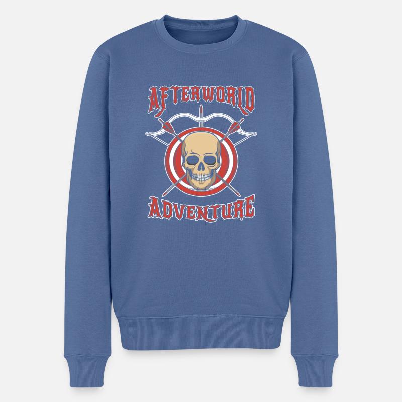 Bogenschießen Bogensport Bogenschütze - Männer Premium Bio Pullover - Taubenblau