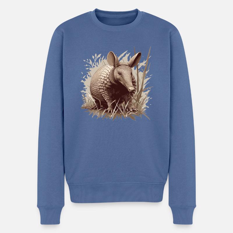 Armadillo Gürteltiere Gürteltier - Männer Premium Bio Pullover - Taubenblau