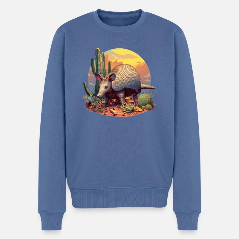 Armadillo Gürteltiere Gürteltier - Männer Premium Bio Pullover - Taubenblau
