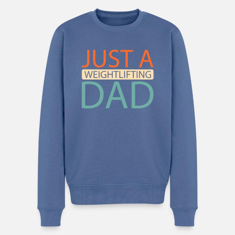 Gewichtheben Gewichtheber - Männer Premium Bio Pullover - Taubenblau