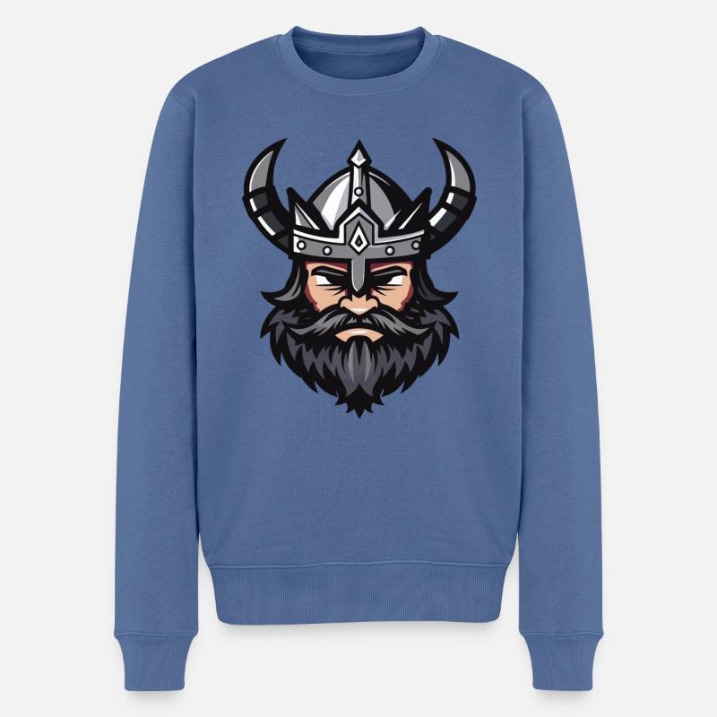 Wikinger Valhalla - Männer Premium Bio Pullover - Taubenblau