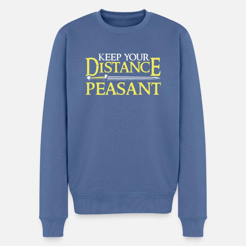 Festival des Chevaliers - Pull Premium bio Homme - bleu pigeon