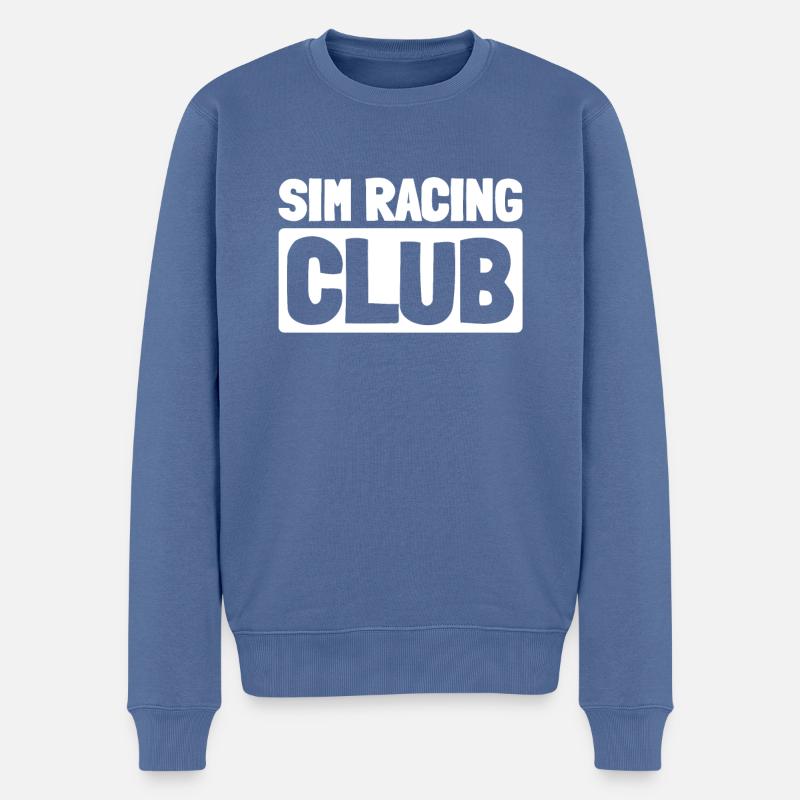Sim Racing - Männer Premium Bio Pullover - Taubenblau