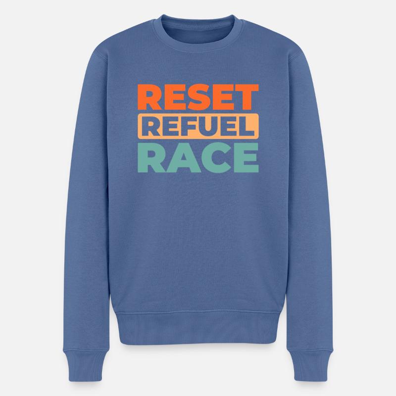 Sim Racing - Männer Premium Bio Pullover - Taubenblau