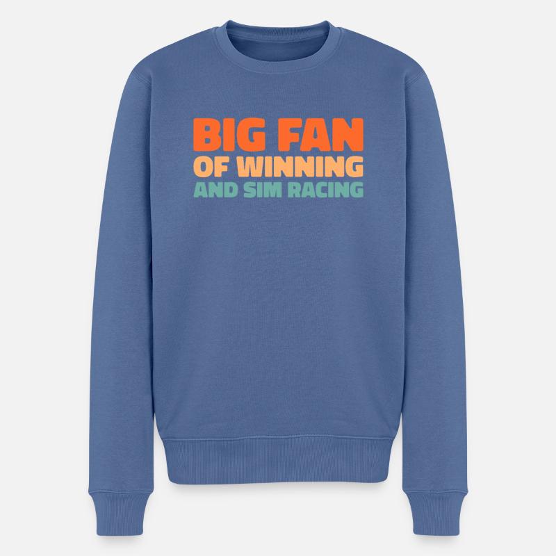 Sim Racing - Männer Premium Bio Pullover - Taubenblau