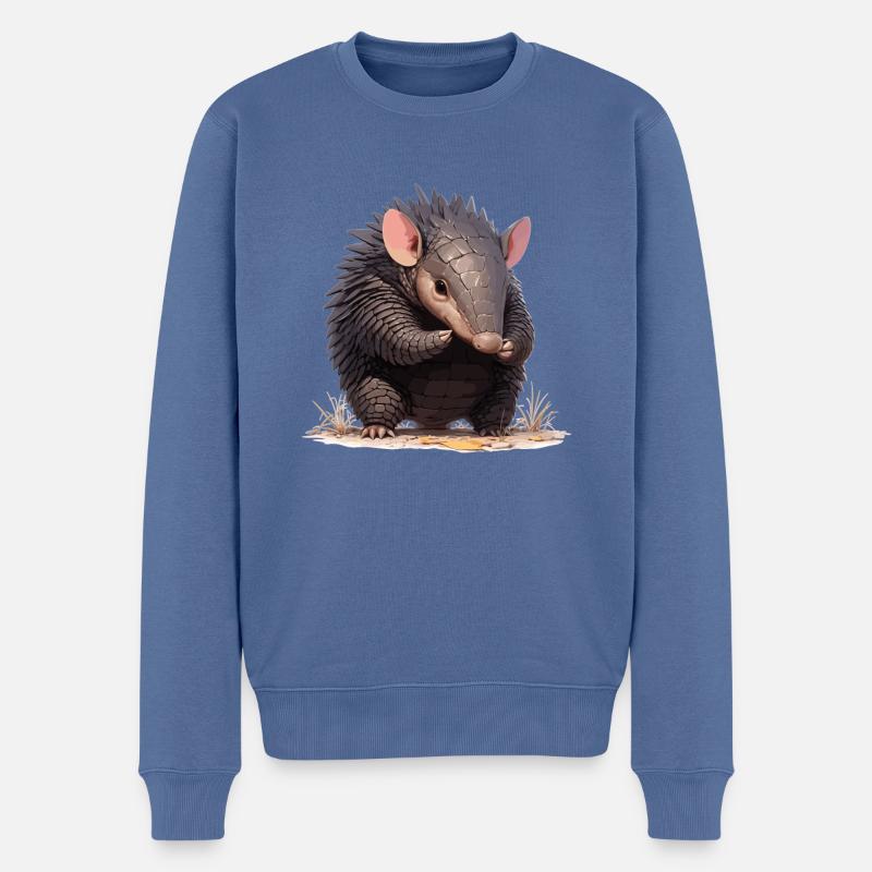 Armadillo Gürteltiere Gürteltier - Männer Premium Bio Pullover - Taubenblau