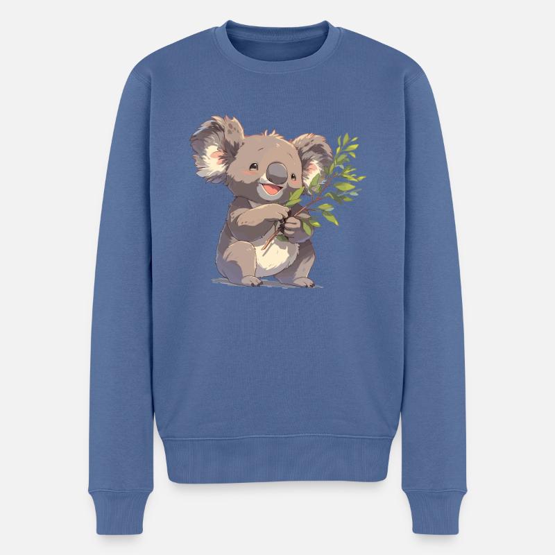 Koalas Koala - Pull Premium bio Homme - bleu pigeon