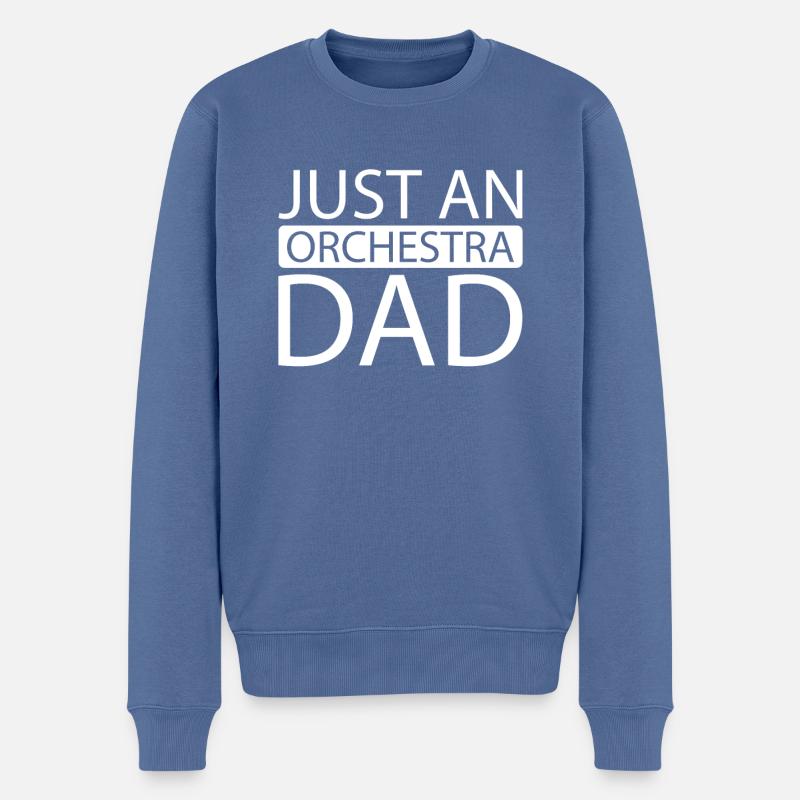 Orchester Just An Orchestra Dad - Männer Premium Bio Pullover - Taubenblau