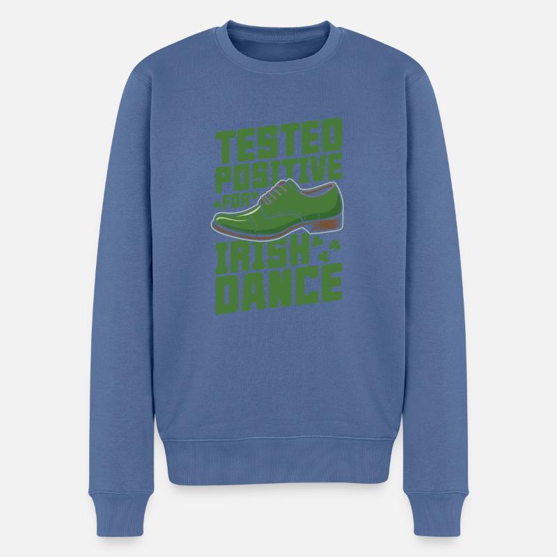 Irish Dance Irischer Tanz - Männer Premium Bio Pullover - Taubenblau