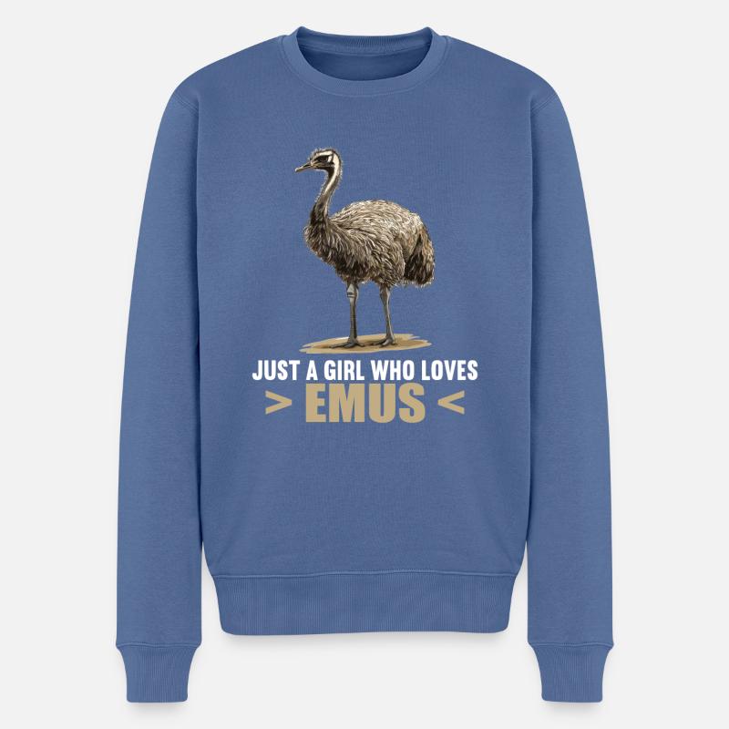 Emus Emu - Pull Premium bio Homme - bleu pigeon