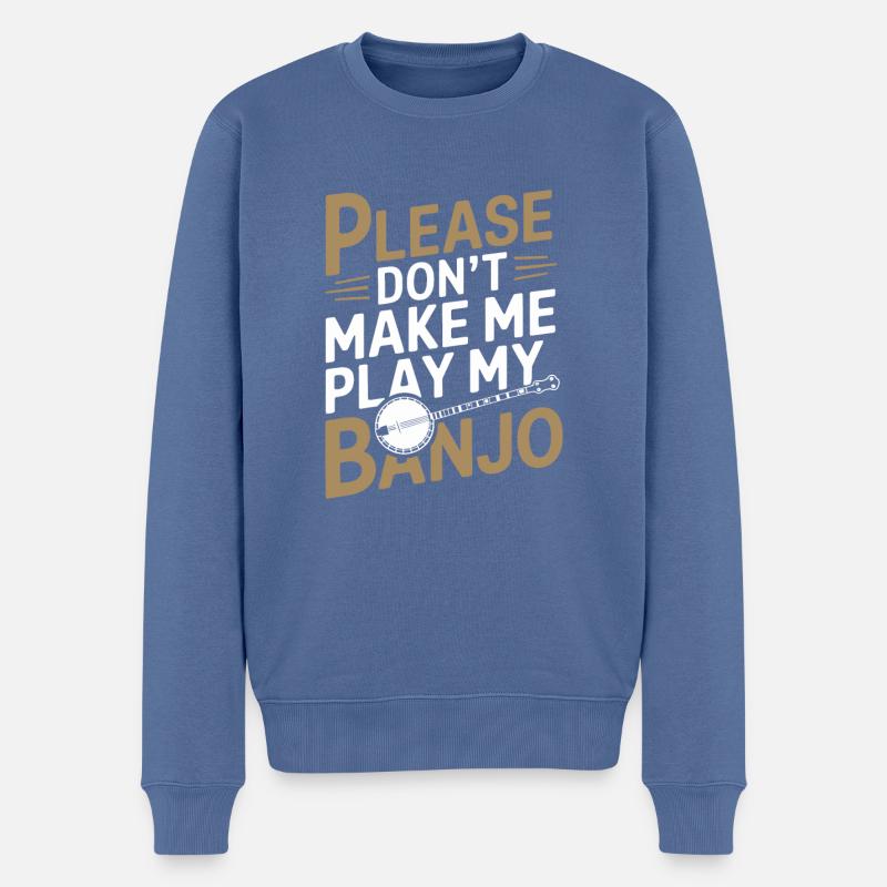 Banjo - Pull Premium bio Homme - bleu pigeon
