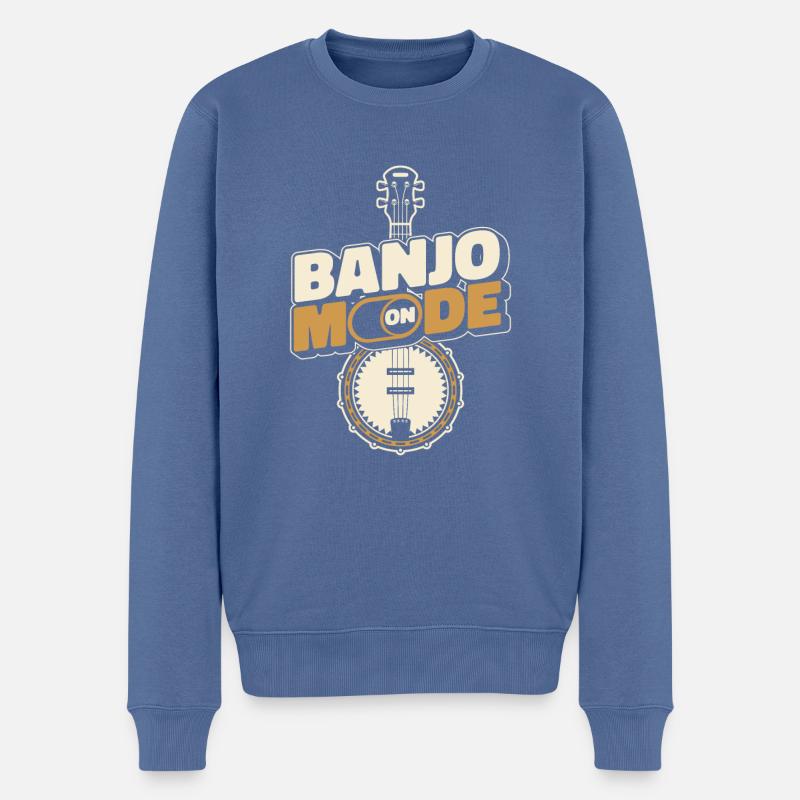 Banjo - Pull Premium bio Homme - bleu pigeon