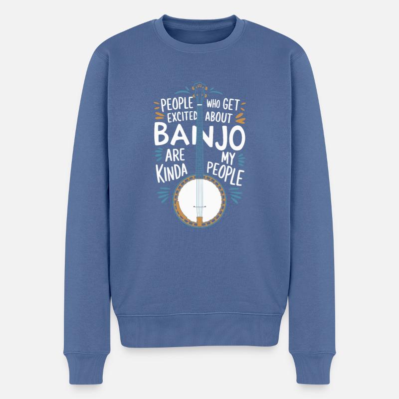 Banjo - Pull Premium bio Homme - bleu pigeon