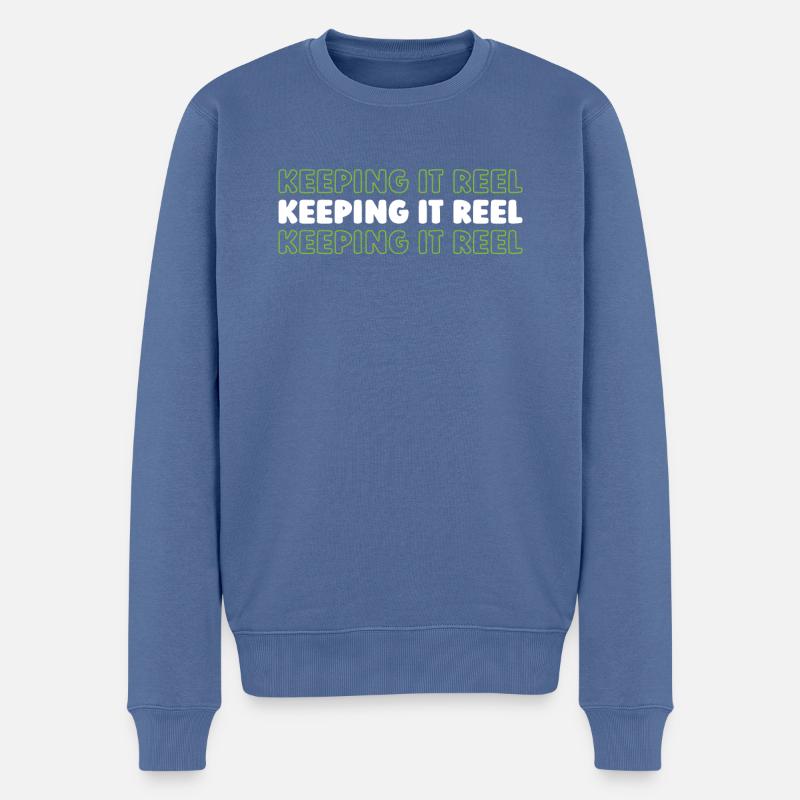 Irish Dance Irischer Tanz - Männer Premium Bio Pullover - Taubenblau