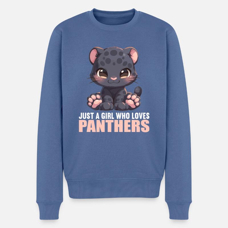 Panthères Panthère - Pull Premium bio Homme - bleu pigeon