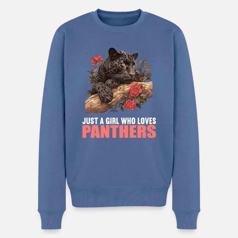 Panthères Panthère - Pull Premium bio Homme - bleu pigeon