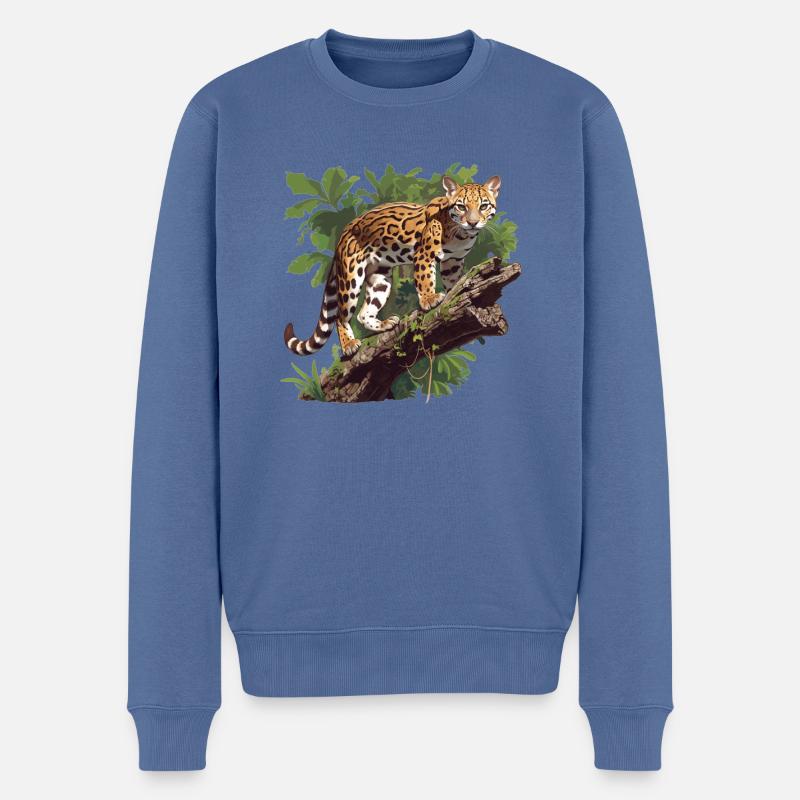 Ocelots Ocelot - Pull Premium bio Homme - bleu pigeon