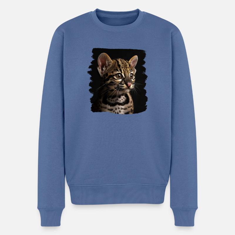 Ocelots Ocelot - Pull Premium bio Homme - bleu pigeon