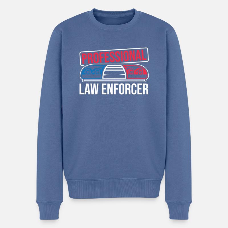 Stellvertreter - Männer Premium Bio Pullover - Taubenblau