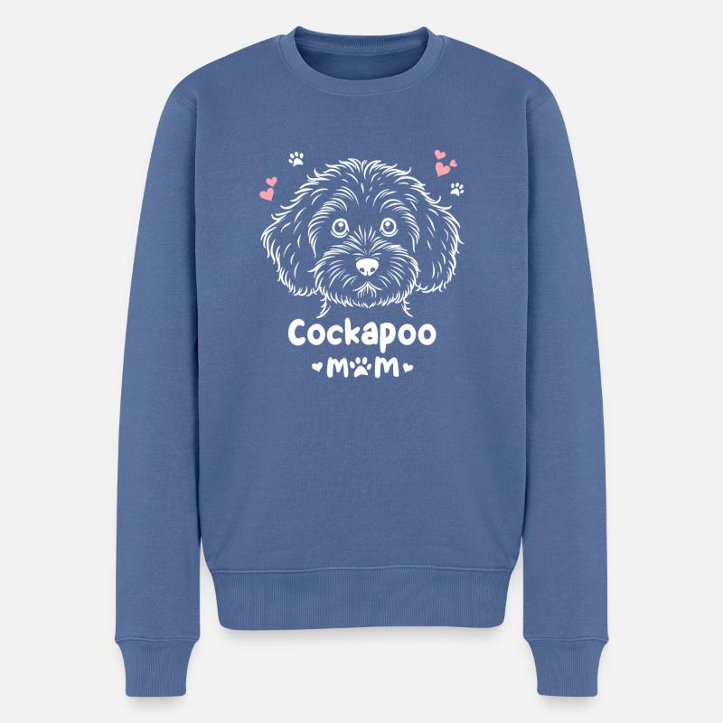 Cockapoo Maman Cockapoos Cockerpoo - Pull Premium bio Homme - bleu pigeon