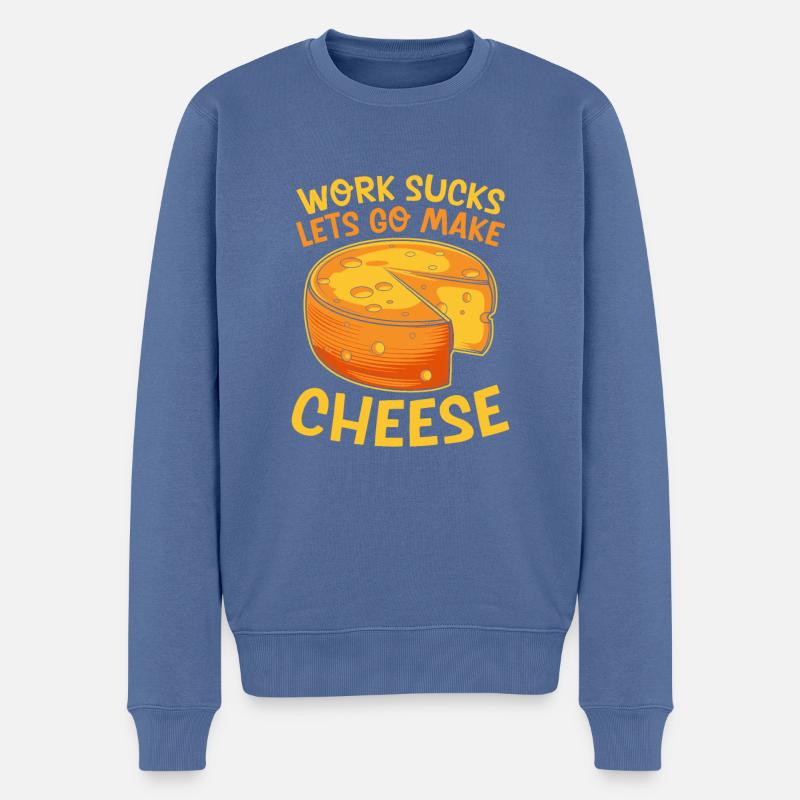 Production de fromage - Pull Premium bio Homme - bleu pigeon
