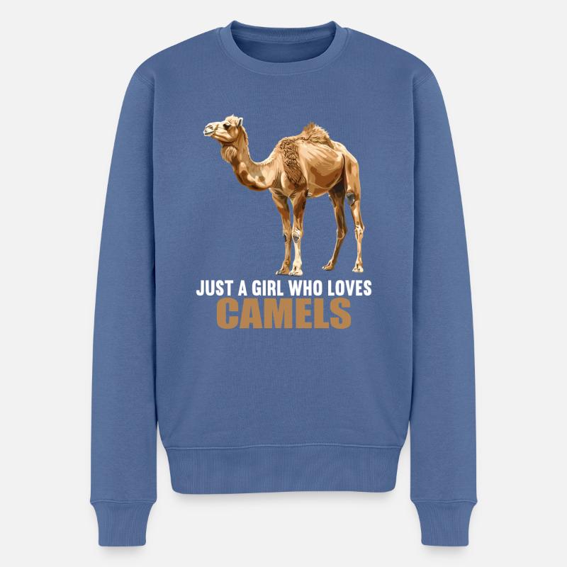 Chameau Kamele Kamel - Pull Premium bio Homme - bleu pigeon
