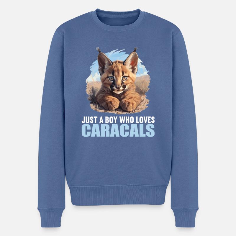Caracal Karakale Karakal - Pull Premium bio Homme - bleu pigeon