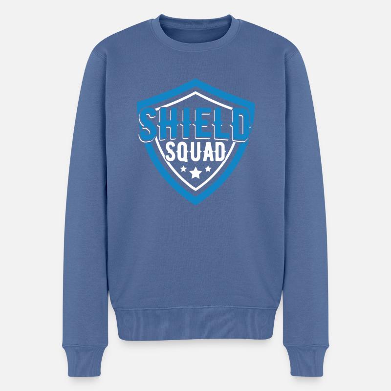 Leibwächter Kader - Männer Premium Bio Pullover - Taubenblau